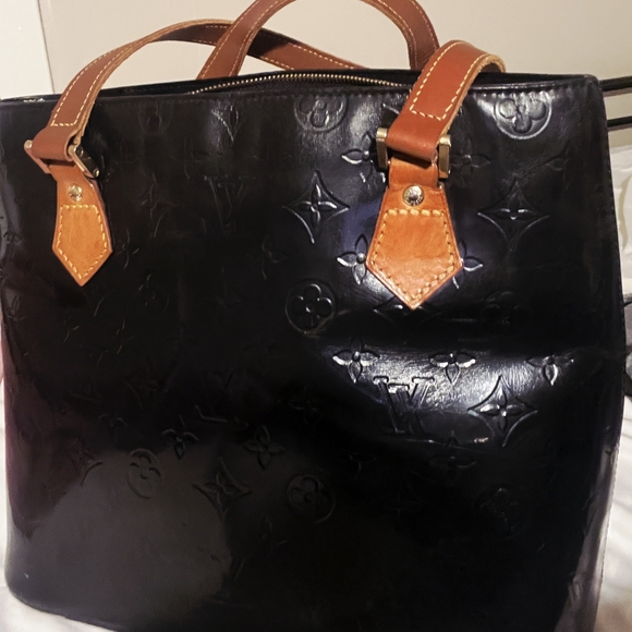 Louis Vuitton Handbags - Louis Vuitton Black and Tan Tote Bag